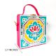Mini Lotus Lippan Art Handcrafted Square Sling Bag